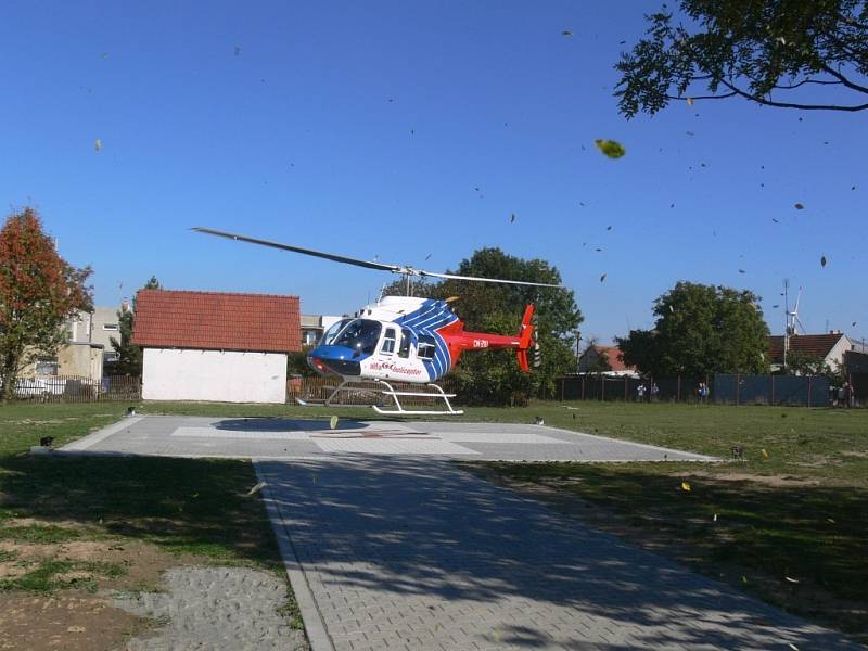 Heliport v Protivanově