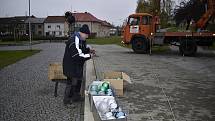 Vánoční zdobení v Kostelci na Hané. 26.11. 2020