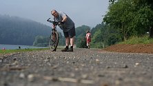 Plumlovská přehrada - rozestavěná cyklostezka - 27. 6. 2020