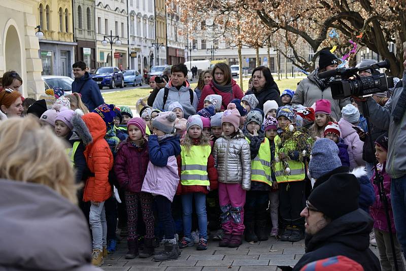 Vynášení smrtky v Prostějově. 4. 4. 2022