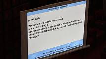 Jednání mimořádného zastupitelstva města Prostějova o stažení V. změny Územního plánu. 26.4. 2022