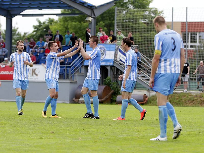 Fotbalisté Prostějova porazili rezervu Zlína 4:0 a slavili postup do 2. ligy