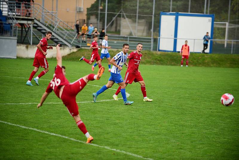 2. kolo FNL mezi celky 1. SK Prostějov a FK Fotbal Třinec