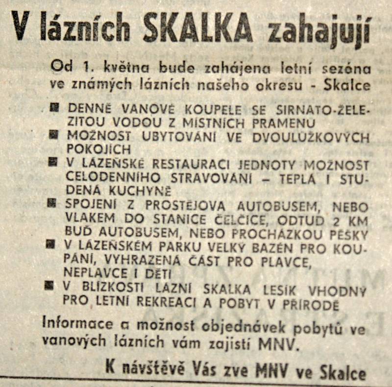 Výstřižek ze Stráže lidu z roku 1966