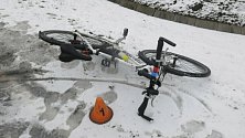Nehoda fabie s cyklistkou v Prostějově
