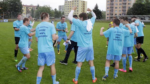 Fotbalisté Prostějova porazili rezervu Zlína 4:0 a slavili postup do 2. ligy