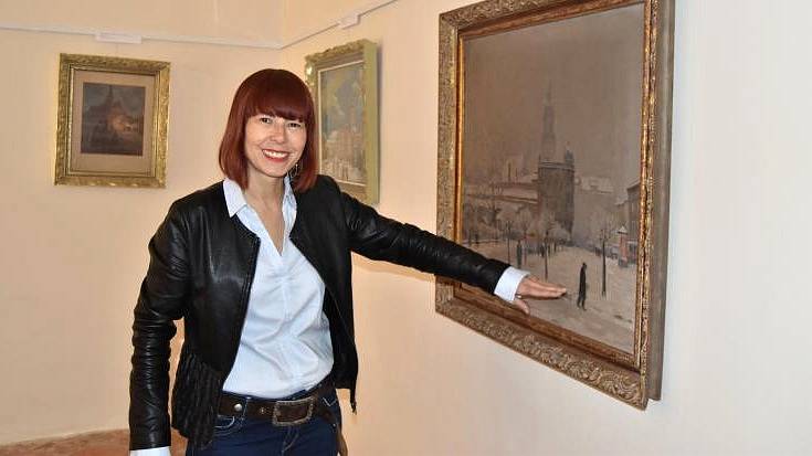 Vernisáž výstavy s názvem Ze sbírek uměleckých děl města Prostějova