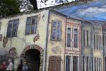 Odhalení malby židovských domů na prostějovských hradbách