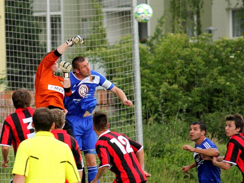 Prostějov (v modrém) vs. Opava B