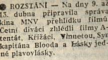 Výstřižek ze Stráže lidu z roku 1966