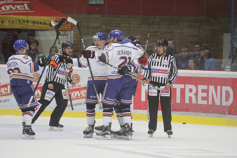 2. kolo WSM Ligy, LHK Jestřábi Prostějov - HC Stadion Litoměřice 1:4 (1:0, 0:1, 0:3)