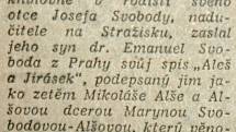 Výstřižek ze Stráže lidu z roku 1966