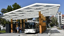 Autobusový terminál na Floriánském náměstí v Prostějově