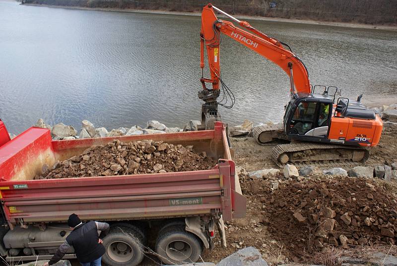 Výstavba cyklostezky podél severního břehu plumlovské přehrady - 18. února 2020