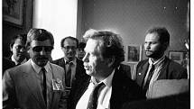 Václav Havel v Prostějově 28. května 1990