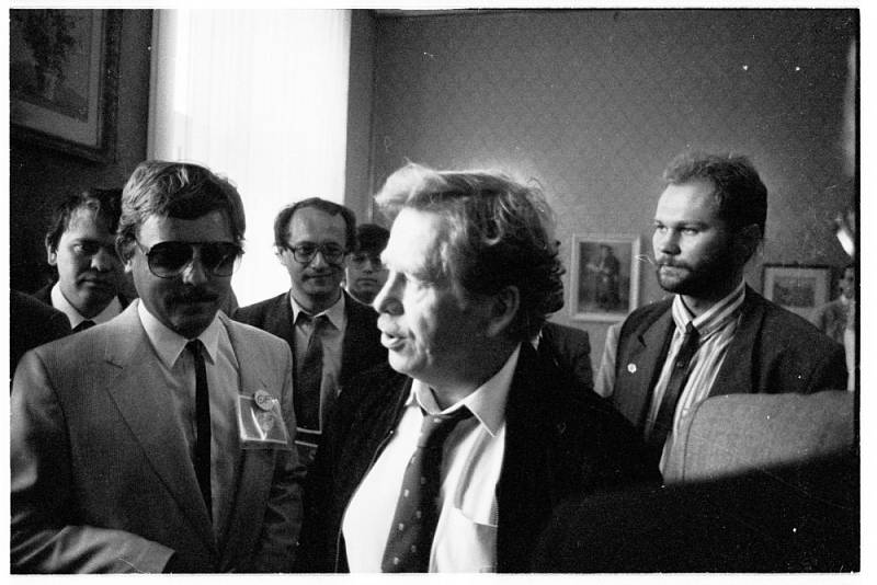 Václav Havel v Prostějově 28. května 1990