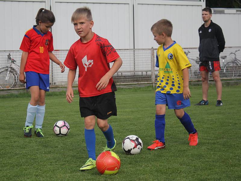 Děti na fotbalovém tréninku 1. SK Prostějov