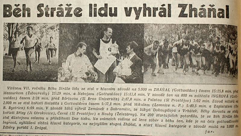 Výstřižek ze Stráže lidu z roku 1966