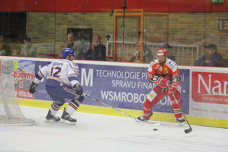 2. kolo WSM Ligy, LHK Jestřábi Prostějov - HC Stadion Litoměřice 1:4 (1:0, 0:1, 0:3). Tomáš Divíšek (Prostějov)