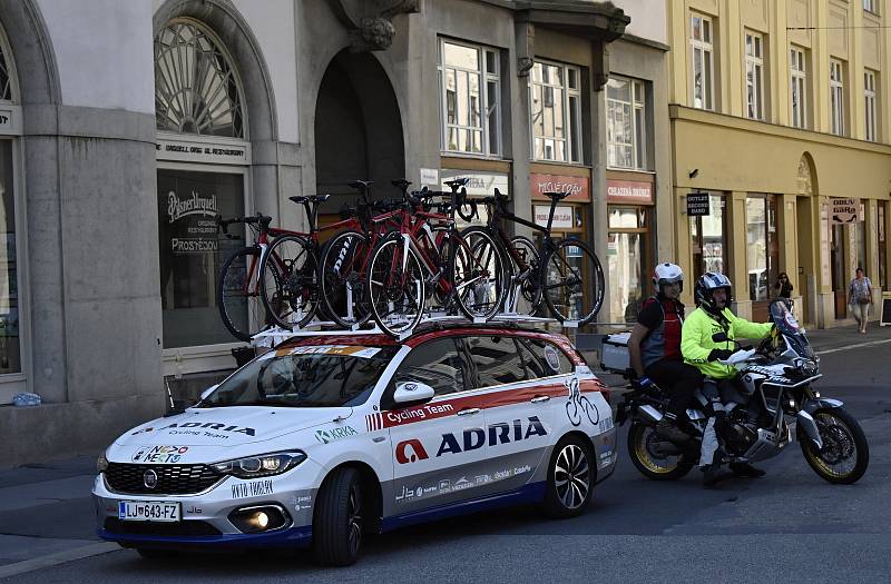 Czech cycling tour 2020 - start druhé etapy v Prostějově. 7.8. 2020