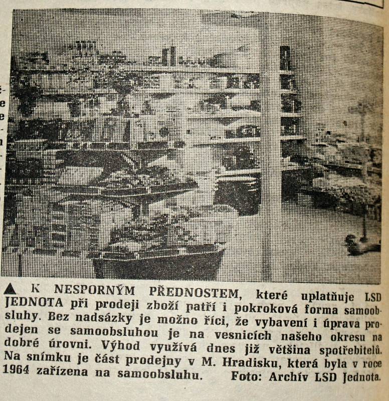 Výstřižek ze Stráže lidu z roku 1966