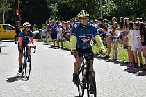 Jednou z 41 zastávek na více než tisícikilometrové trase Cyklo-běhu byl i Prostějov. 15.6. 2022