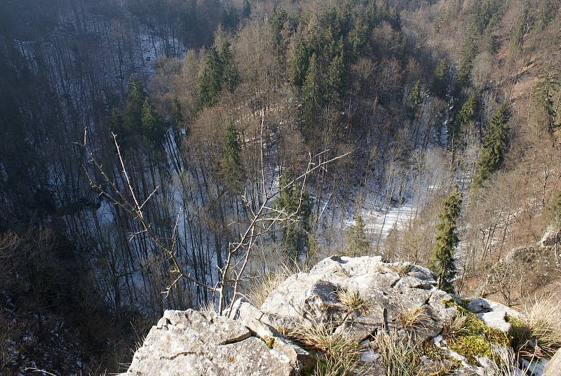 Vyhlídka Koňský spád v Moravském krasu - 20. února 2021