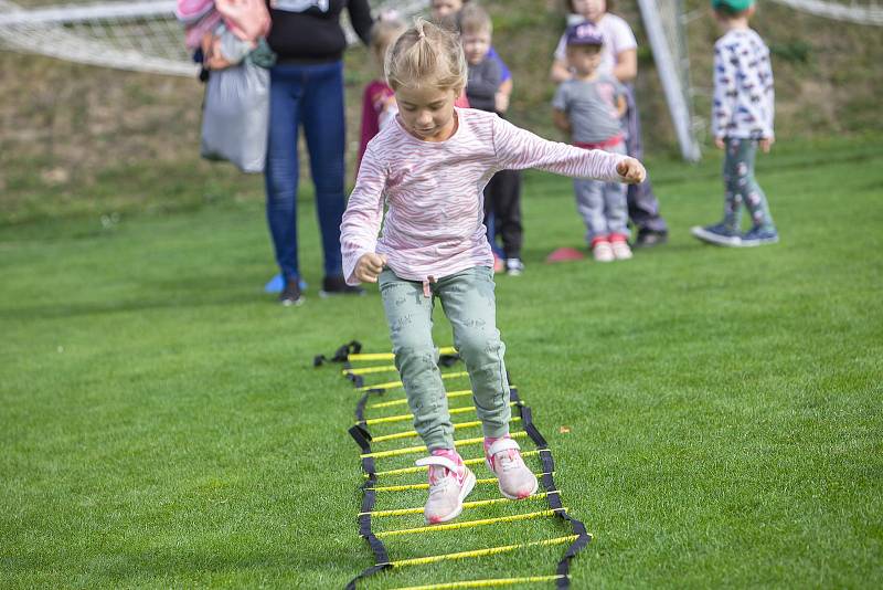Bohuslavické sportovní dopoledne bavilo na stovku dětí z mateřských škol. 27.9. 2021