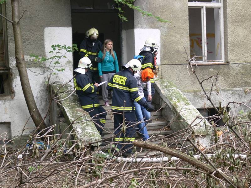 Cvičení IZS v Jezdecké ulici v Prostějově