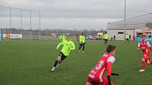 Fotbalisté Prostějova (v zeleném) porazili Pardubice 3:1.