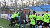 Fotbalisté Prostějova (v zeleném) porazili Pardubice 3:1.