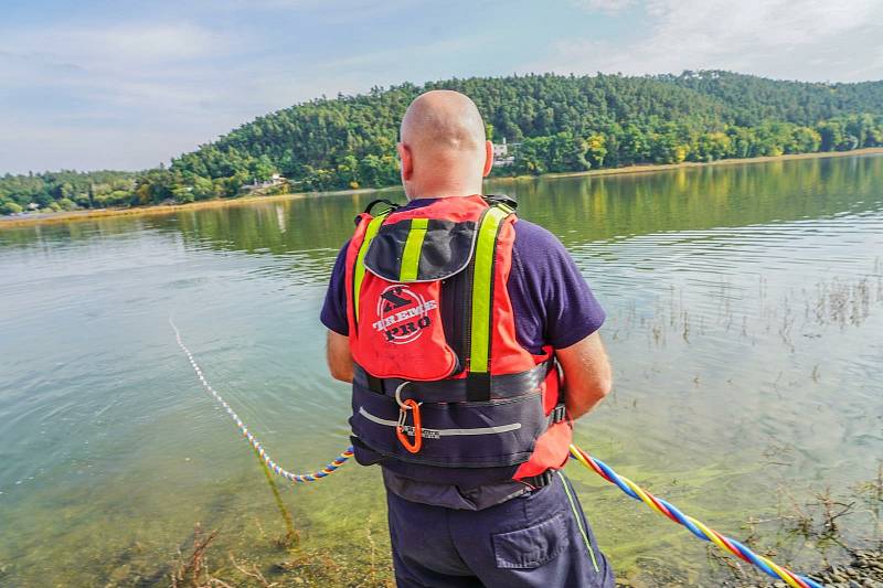 Cvičení Příval 2021, se uskutečnilo ve středu 15. září na plumlovské přehradě.