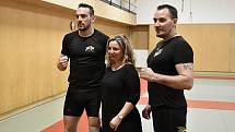 Zápasník MMA Tomáš Duda předával zkušenosti mladým prostějovským boxerům. 20.3. 2022