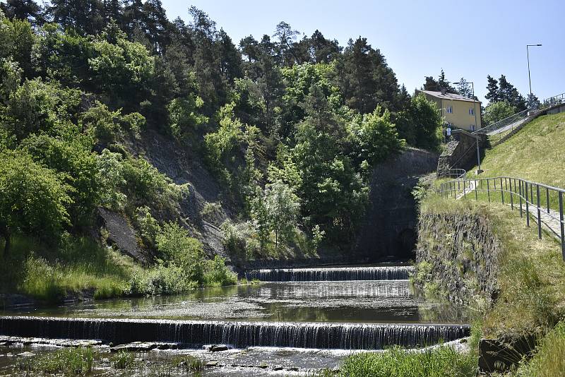 Stavební práce na přelivu výpusti plumlovské přehrady - 3. 6. 2021