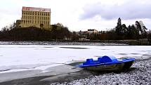 Revitalizace Podhradského rybníka v Plumlově - únor 2013