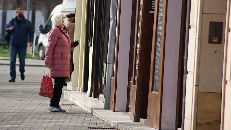 Prostějovské centrum v době koronavirové - pátek 27. 3. 2020 dopoledne