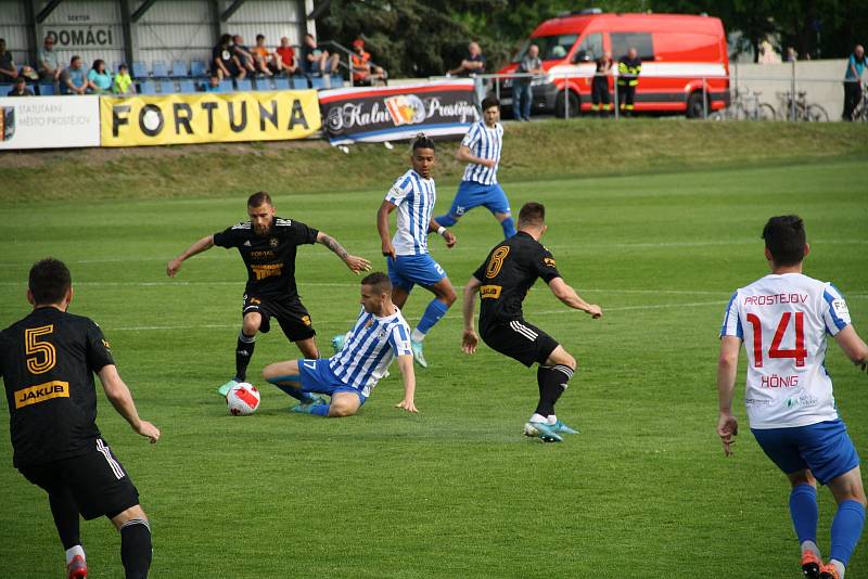 Fotografie ze zápasu 29. kola FNL mezi celky 1. SK Prostějov a FK Varnsdorf