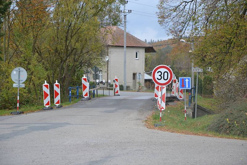 Provizorní přemostění Romže u Ptenského Dvorku