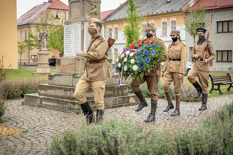 Připomínka 75 let od konce druhé světové války v Němčicích nad Hanou