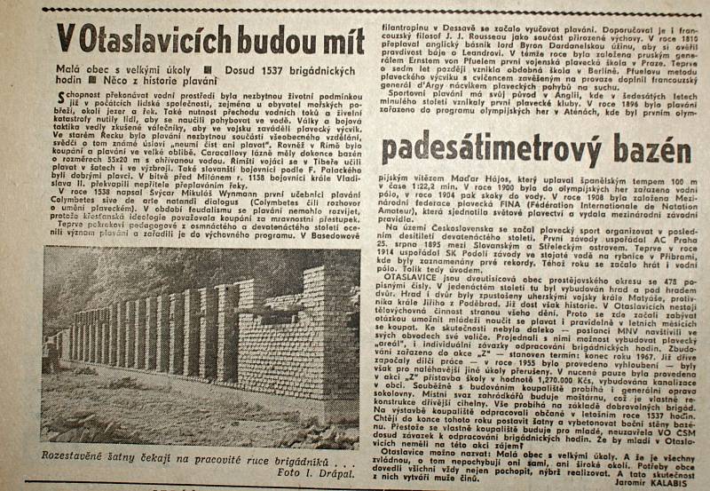 Výstřižek ze Stráže lidu z roku 1966