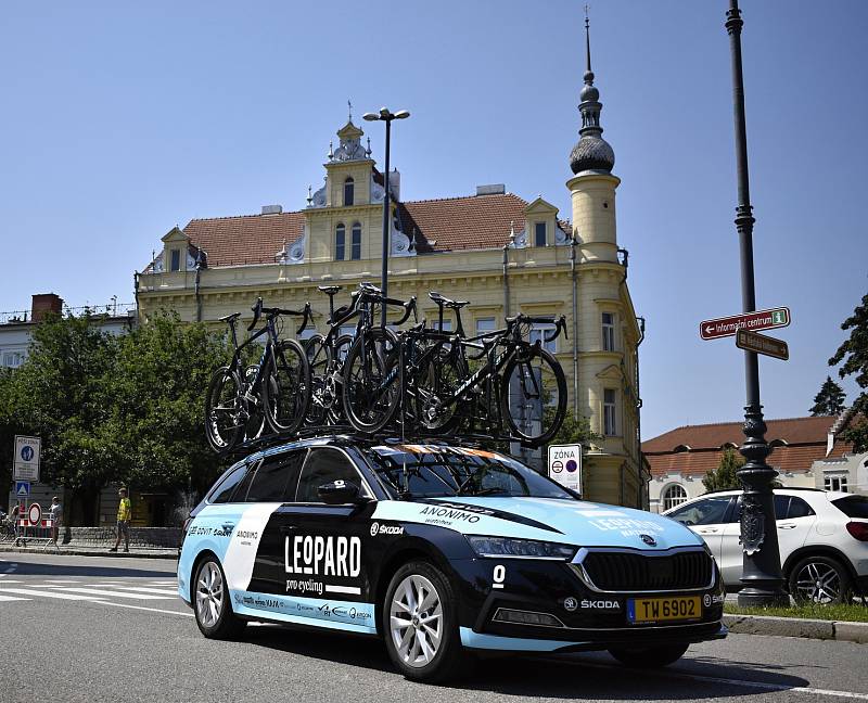 Czech cycling tour 2020 - start druhé etapy v Prostějově. 7.8. 2020