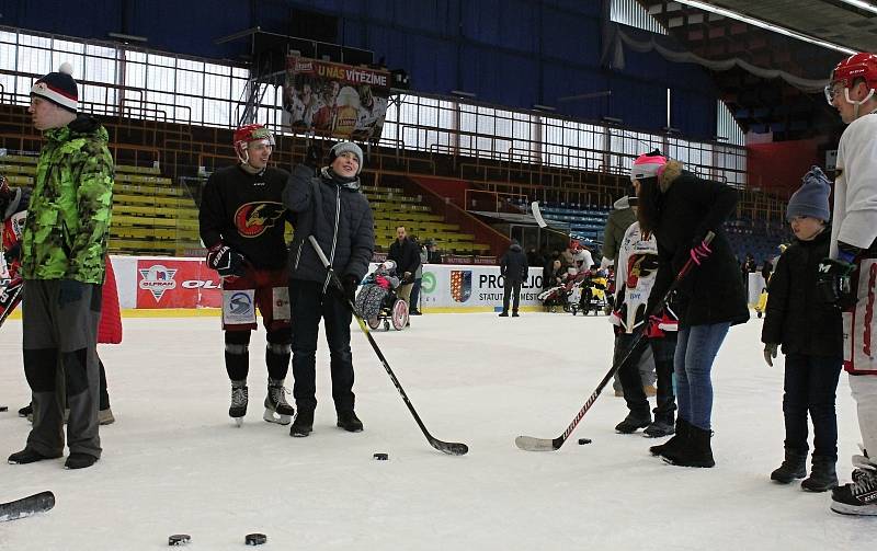 Setkání dětí z Tetína s hokejisty Prostějova. 6.2. 2020