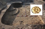  U Studence bylo archeology objeveno rozsáhlé keltské sídliště - zlatá mince