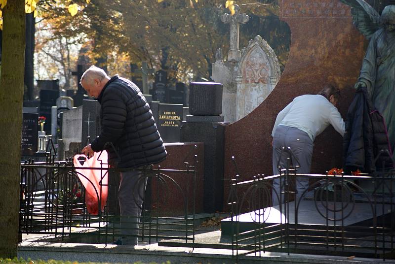 Dušičkové období na Městském hřbitově v Prostějově