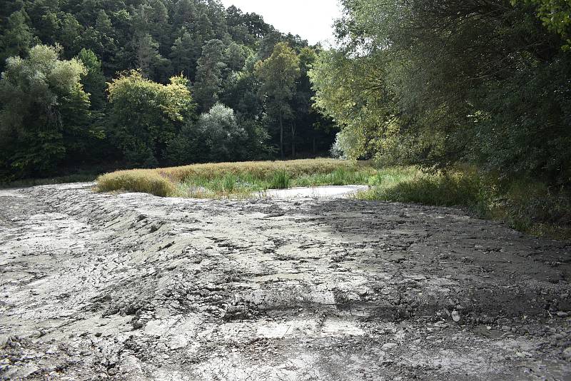 Retenční nádrž na přítoku plumlovské přehrady je již vybagrována a čeká na podzimní výsadbu. 24.9. 2021