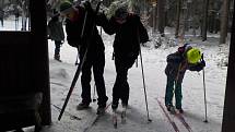 Běžkování v okolí vrcholu Skalky na Drahanské vrchovině - 27. 1. 2019