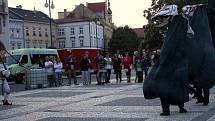 57. ročník festivalu Wolkrův Prostějov zahájil ohnivý drak z Českých Budějovic. 