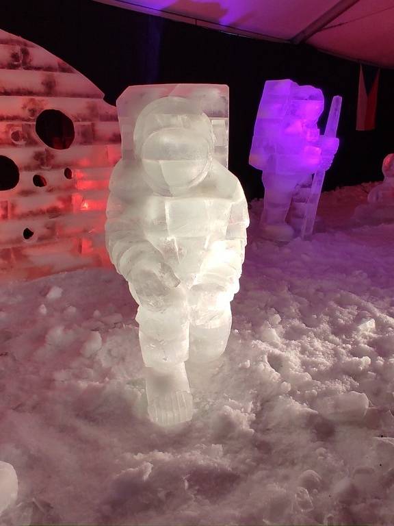 Návštěva ledových soch na Pustevnách.