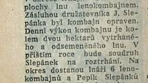 Výstřižek ze Stráže lidu z roku 1966