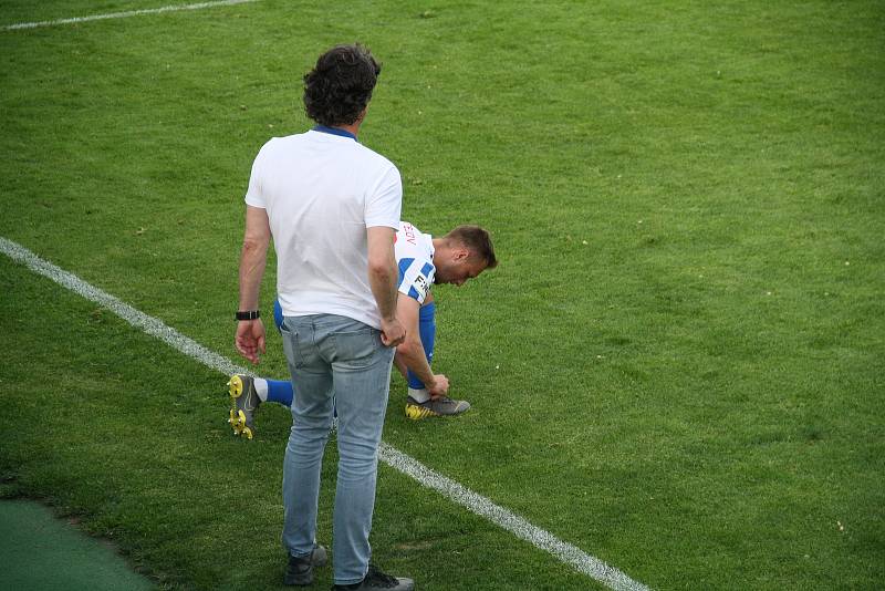 Fotografie ze zápasu 29. kola FNL mezi celky 1. SK Prostějov a FK Varnsdorf